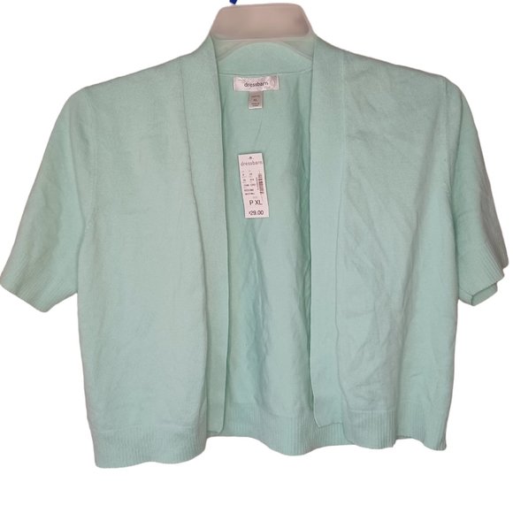 dressbarn Sweaters - Dressbarn Mint Green Shrug NWT